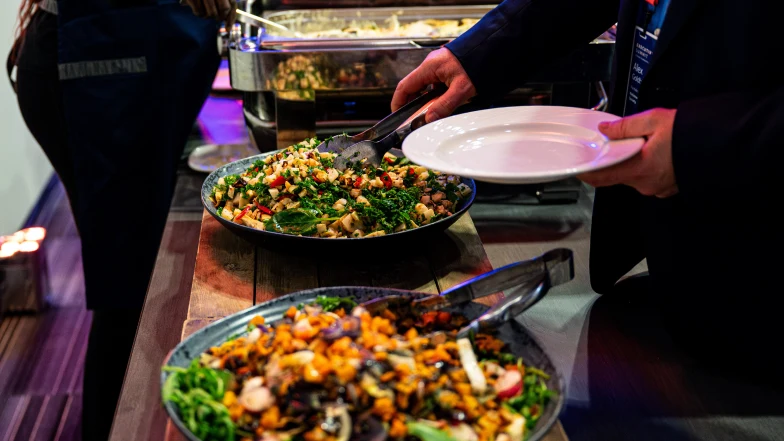 Network during lunch