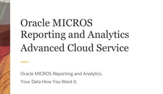 Scheda tecnica degli strumenti di reporting e analisi