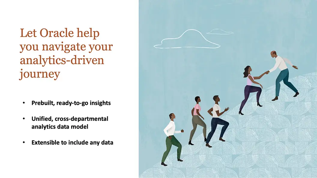 Oracle help on analytics-driven journey section view