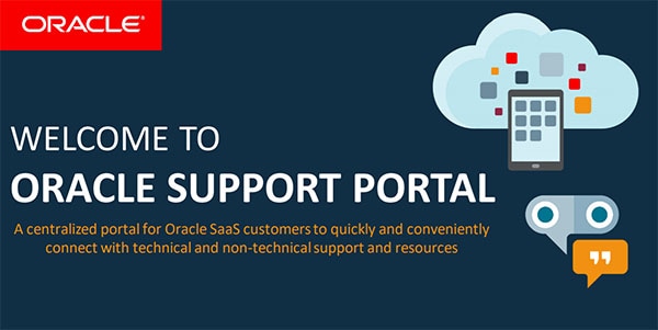 Oracle Support Portal screenshot