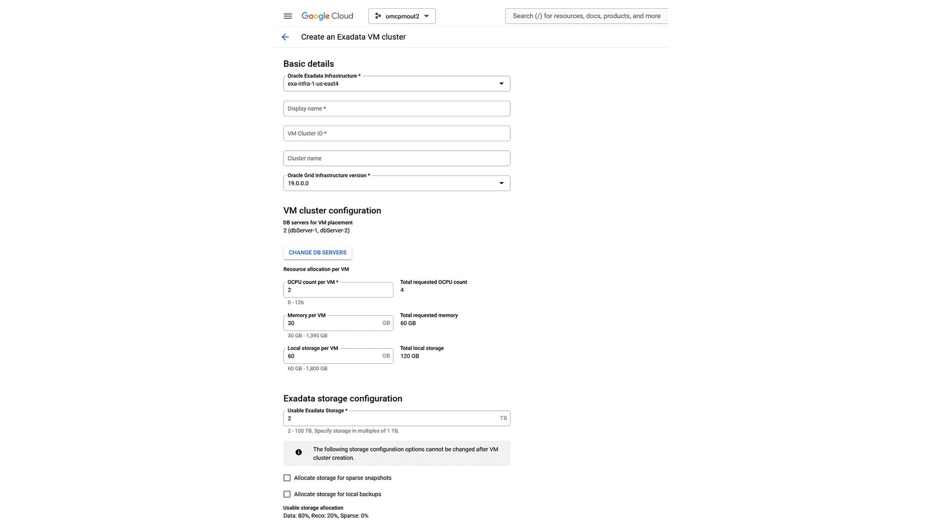 Easy provisioning view