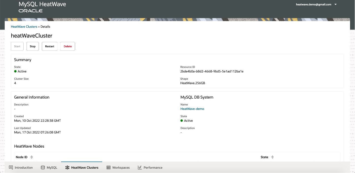 Managing a HeatWave Cluster