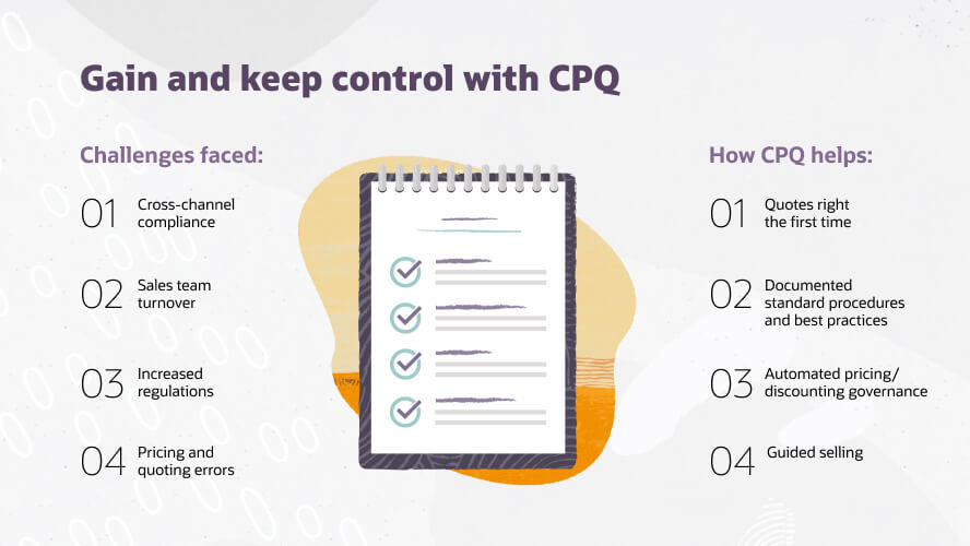Gain and keep control with CPQ