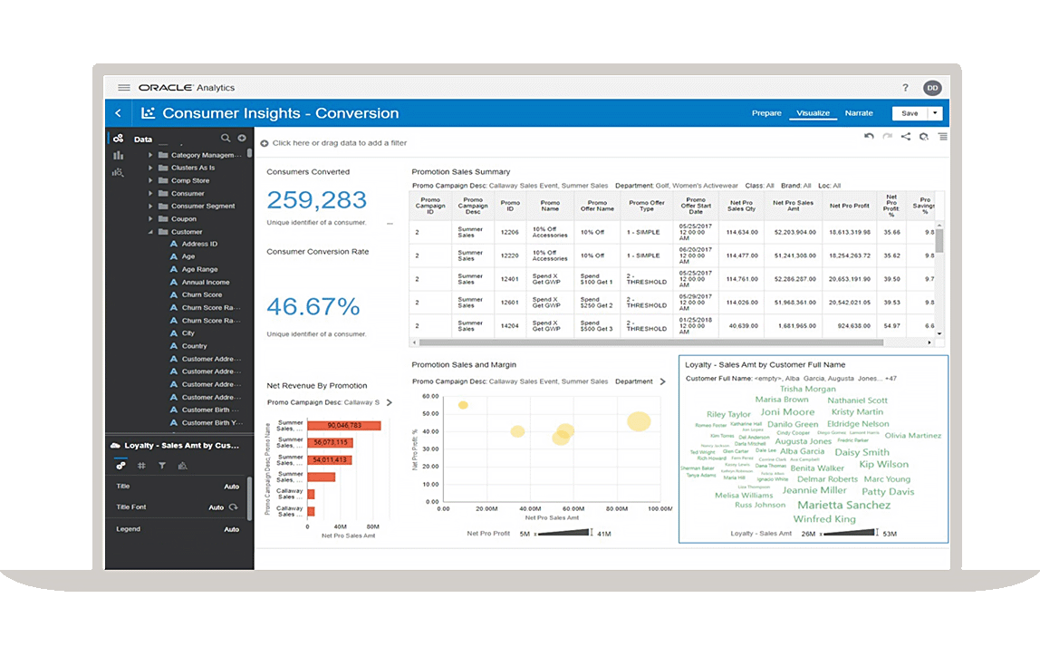 Consumer insight screenshot