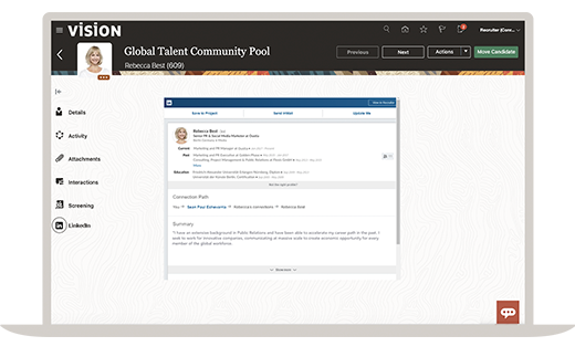Recruiter System Connect screenshot